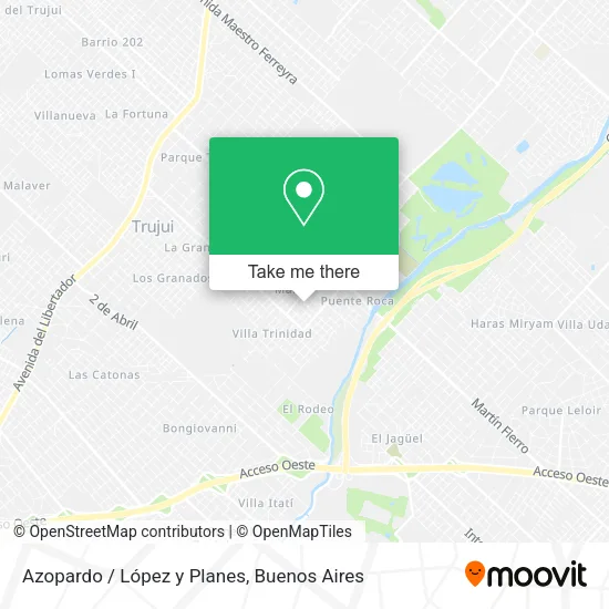Mapa de Azopardo / López y Planes