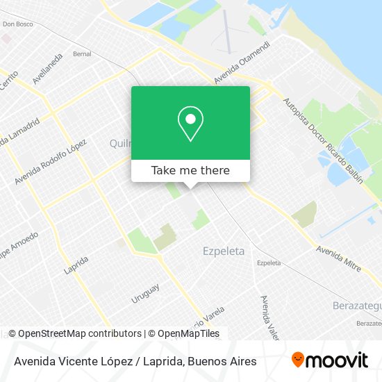 Avenida Vicente López / Laprida map