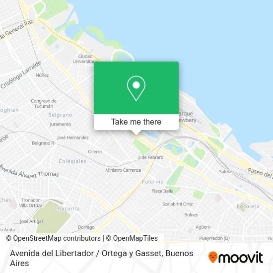 Mapa de Avenida del Libertador / Ortega y Gasset