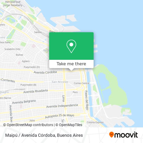 Maipú / Avenida Córdoba map