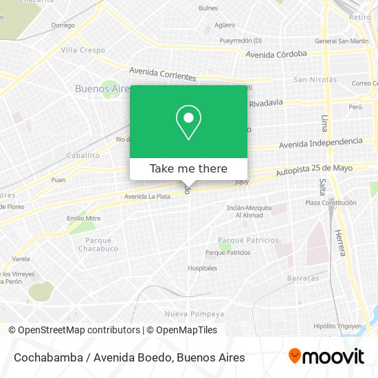 Cochabamba / Avenida Boedo map