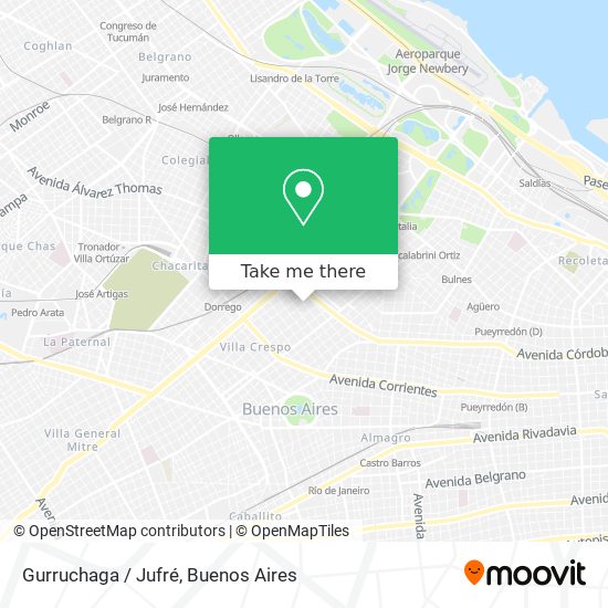 Gurruchaga / Jufré map
