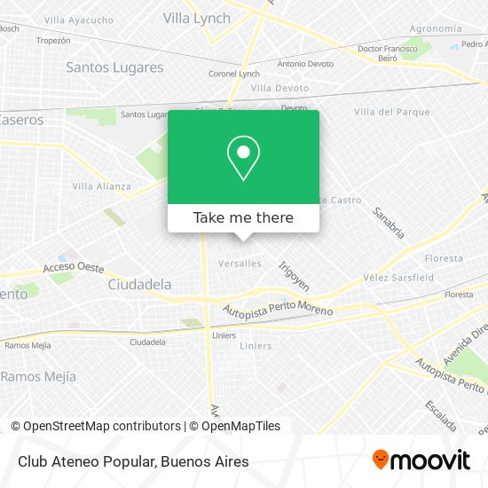 Club Ateneo Popular map