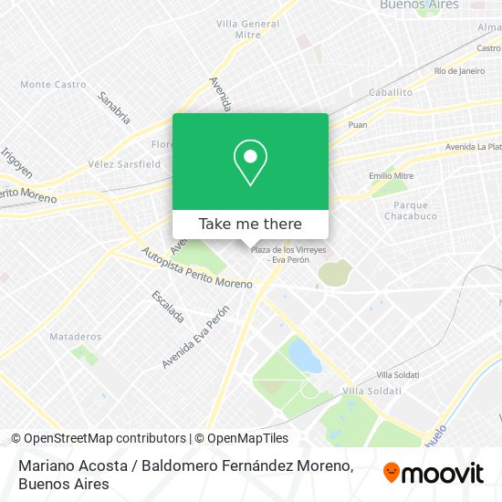 Mariano Acosta / Baldomero Fernández Moreno map