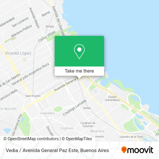 Vedia / Avenida General Paz Este map