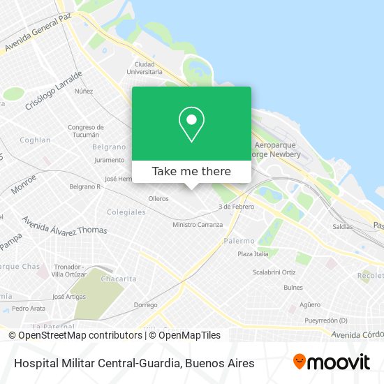 Mapa de Hospital Militar Central-Guardia