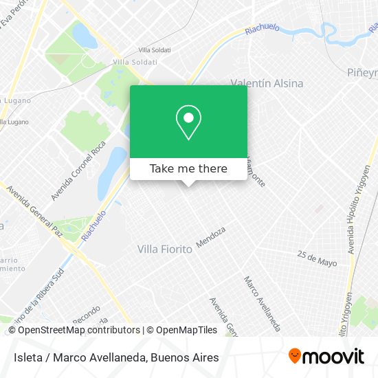 Isleta / Marco Avellaneda map
