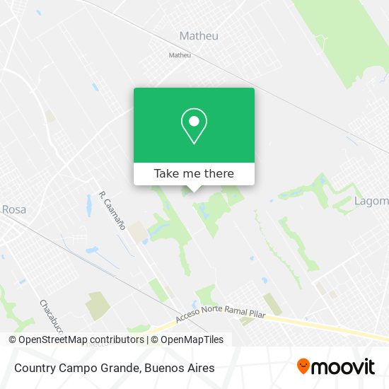 Country Campo Grande map