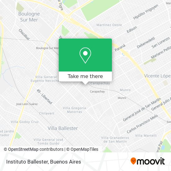 Instituto Ballester map