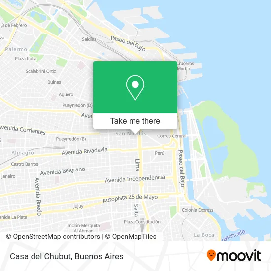 Casa del Chubut map