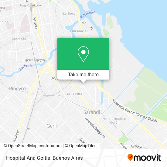 Hospital Ana Goitia map