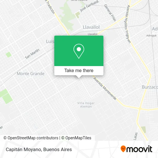 Capitán Moyano map