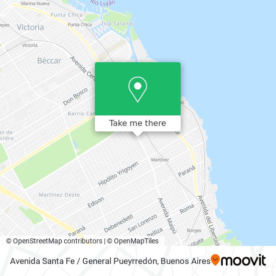 Mapa de Avenida Santa Fe / General Pueyrredón
