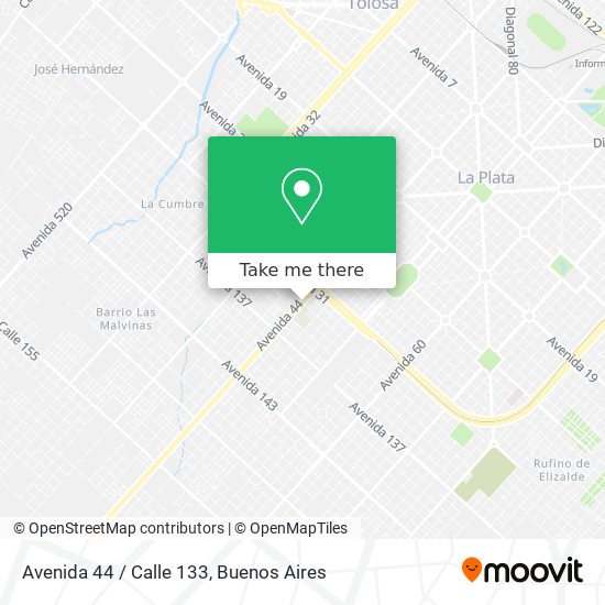 Mapa de Avenida 44 / Calle 133