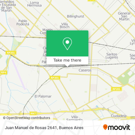 Juan Manuel de Rosas 2641 map