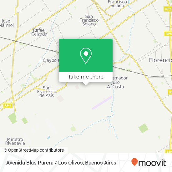 Avenida Blas Parera / Los Olivos map