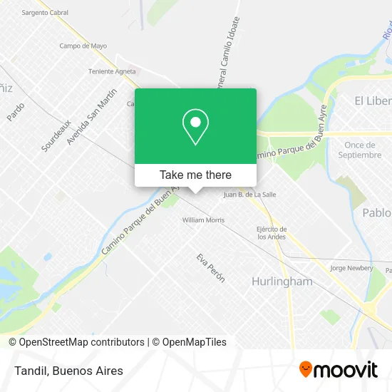 Mapa de Tandil