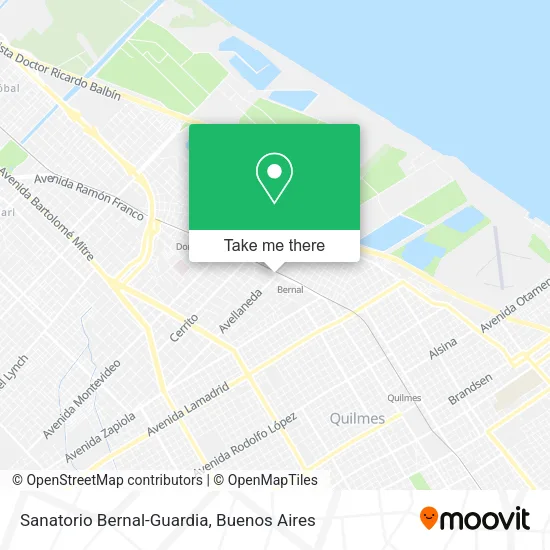 Mapa de Sanatorio Bernal-Guardia