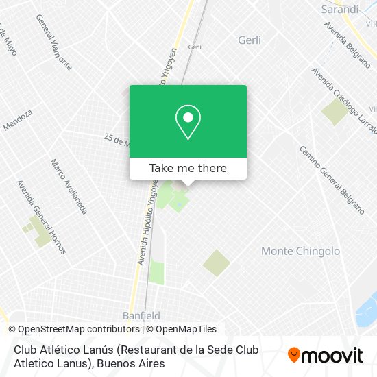 Club Atlético Lanús (Restaurant de la Sede Club Atletico Lanus) map