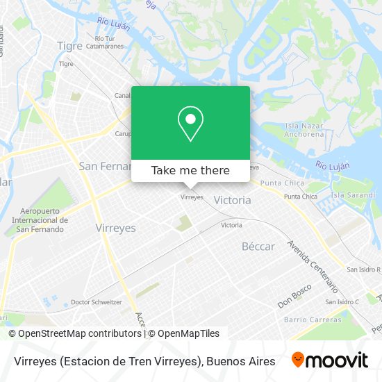 Virreyes (Estacion de Tren Virreyes) map
