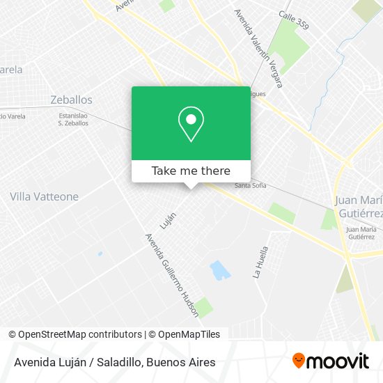 Avenida Luján / Saladillo map