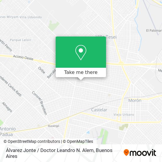 Álvarez Jonte / Doctor Leandro N. Alem map