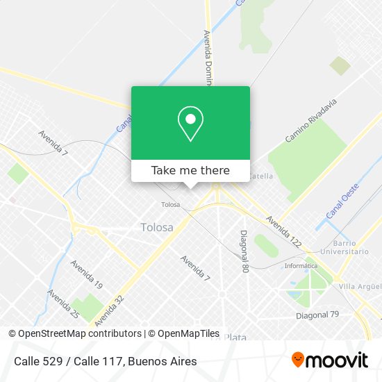 Calle 529 / Calle 117 map