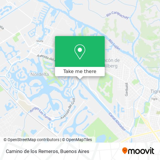 Camino de los Remeros map