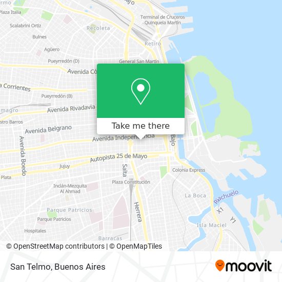Mapa de San Telmo