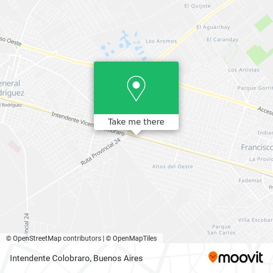 Mapa de Intendente Colobraro