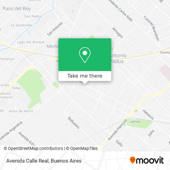 Mapa de Avenida Calle Real