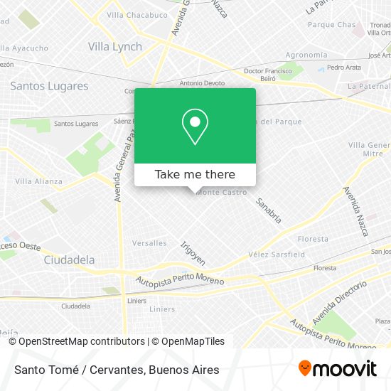Santo Tomé / Cervantes map