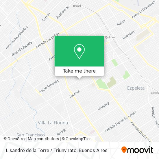 Lisandro de la Torre / Triunvirato map