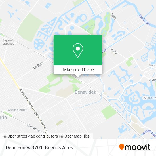 Deán Funes 3701 map