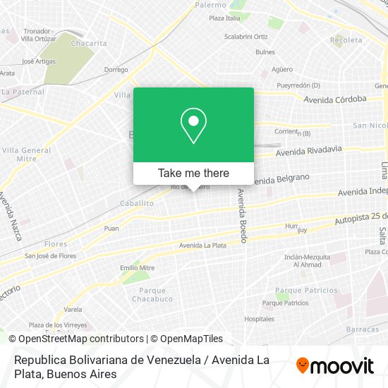 Republica Bolivariana de Venezuela / Avenida La Plata map