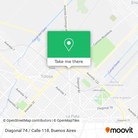Diagonal 74 / Calle 118 map