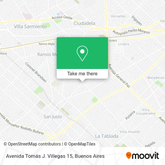 Avenida Tomás J. Villegas 15 map