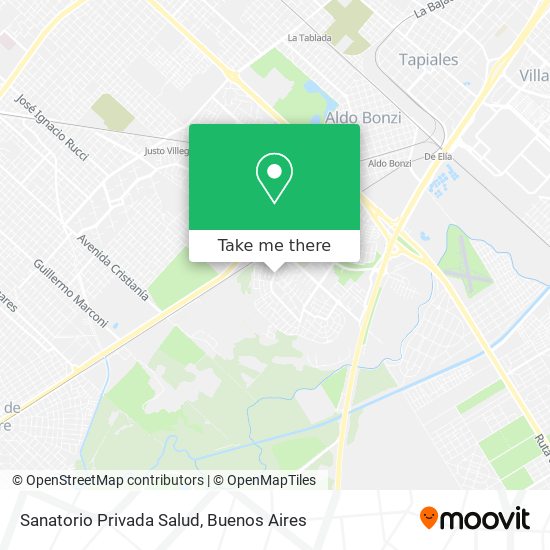 Mapa de Sanatorio Privada Salud
