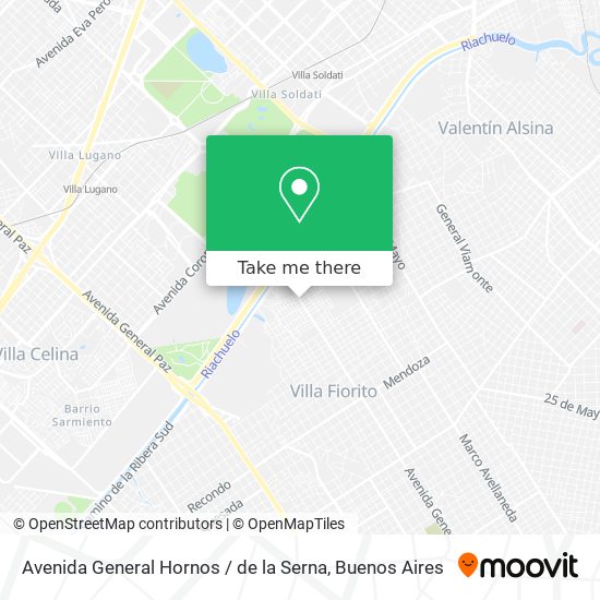 Mapa de Avenida General Hornos / de la Serna