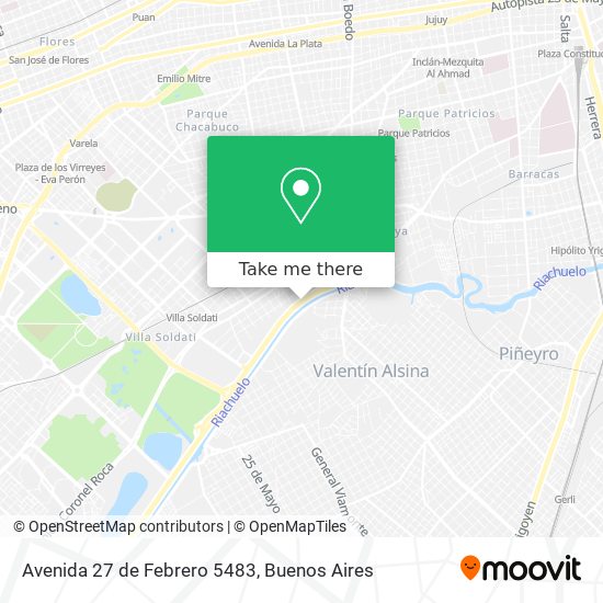 Mapa de Avenida 27 de Febrero 5483