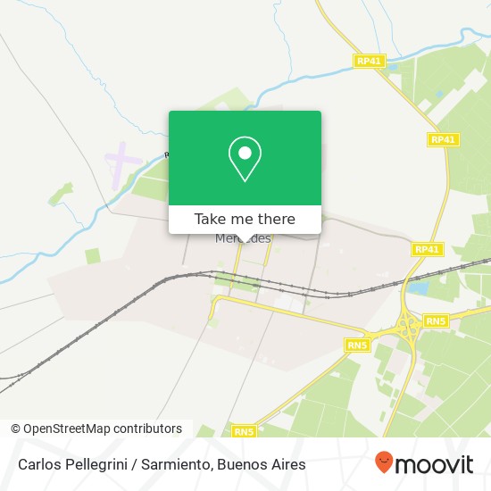Mapa de Carlos Pellegrini / Sarmiento