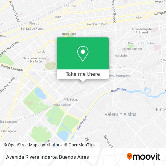 Avenida Rivera Indarte map