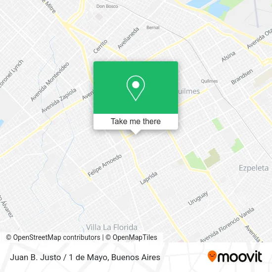 Mapa de Juan B. Justo / 1 de Mayo