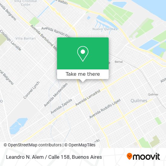 Leandro N. Alem / Calle 158 map