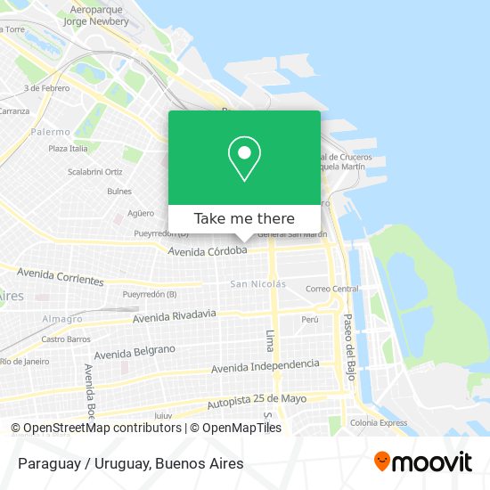 Mapa de Paraguay / Uruguay