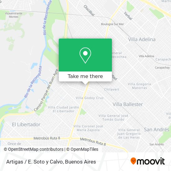 Artigas / E. Soto y Calvo map