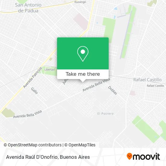 Avenida Raúl D'Onofrio map