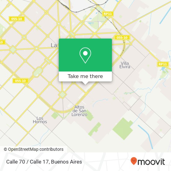 Calle 70 / Calle 17 map
