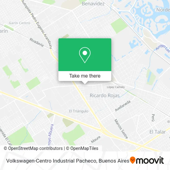 Volkswagen-Centro Industrial Pacheco map