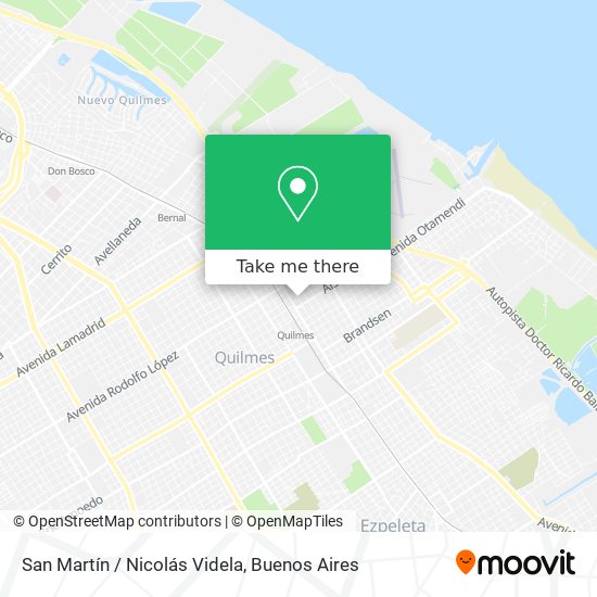 San Martín / Nicolás Videla map